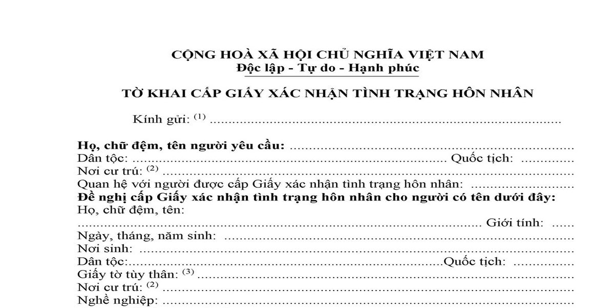 Cách viết mẫu giấy xác nhận độc thân chi tiết